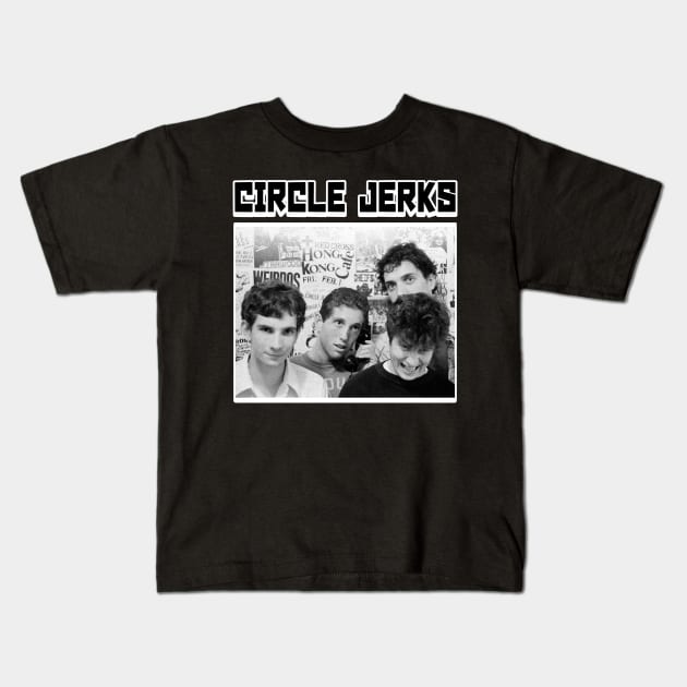 CIRCLE JERKS Kids T-Shirt by Pemandangan Kenangan 2000